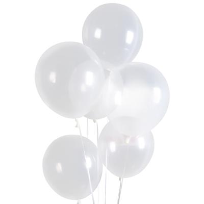 China Toy Wholesale 12inch Promotional Latex Helium Transparent Clear Balloons for sale