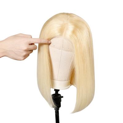 China Body Wave 13x1 4x4 13x4 Bob Wig 613 Remy Brazilian Straight Colored Lace Front Human Hair Wigs Honey Blonde Bob Lace Front Wigs For Women for sale