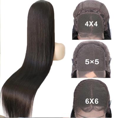 China Body Wave 40Inch Blonde Bone Straight Wig, 4x4 5x5 Lace Closure Hair Wig, 13x4 13X6 HD Hair Lace Front Wigs For Black Women for sale