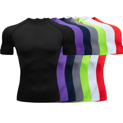 China XMAMLON Men's Short-sleeved Tight T-shirt Perfect for Athletic Compression Training for sale