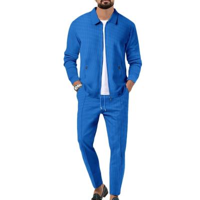 China Sportpak voor mannen Fitness Sport Jogger Zipper Jacket Twee stukken sets Te koop