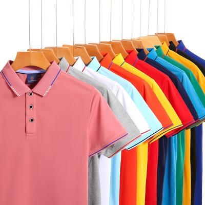 China Men's Customized Short-sleeved Polo Shirt for Business Work Activity and Advertising for sale