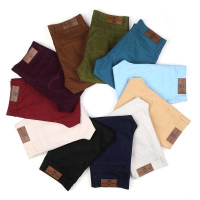 China Pantalones largos Pantalones estilo de moda Estiramiento de algodón de cintura media Pantalones para hombre en venta