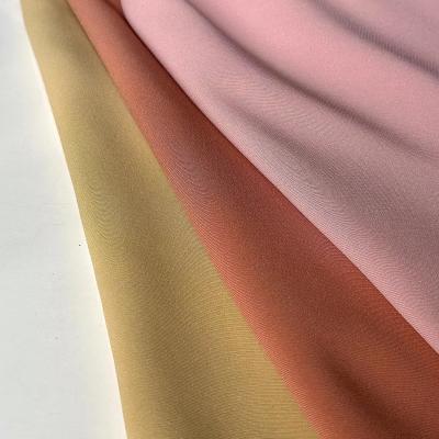 China Soft Drape 4 Way Stretch Bridal Heavy Crepe Fabrics for Garment 96% Polyester for sale