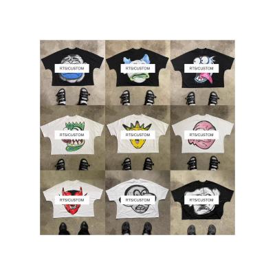 China Men's and Women's Oversized T-shirts with Custom RTS Graphic Print in 100% Cotton for sale