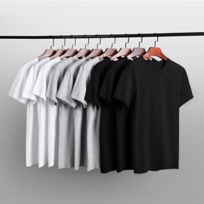 China Camisetas simples de desporto, em grande escala, de uso masculino, de pescoço O, de tecido, tipo de malha, n.o 180 à venda