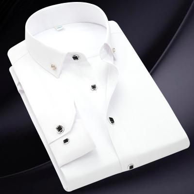 China GALLERY White Long Sleeve Business Unisex Camisas Oversize Formal Shirts For Men's Polo Shirt clothes for sale