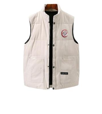 China Afgedrukt witte eendendoon bodywarmer regelmatige lengte outdoor mannendoon tactisch vest Te koop