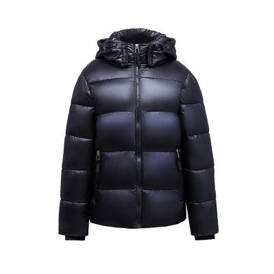 China Unisex Casual Print Mechanic Duck Down Winterkleding Licht Gewicht Veer Bufferjas Te koop