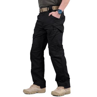 China Autumn Genuine Windproof Camo Streetwear Baggy Black Work Wear InStock Items Mens Track Cargos Tactical Pants Trousers for sale