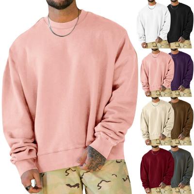 Chine Surdimensionné épaule basse poids lourd imprimé sweatshirts avec capuchon style pull à vendre