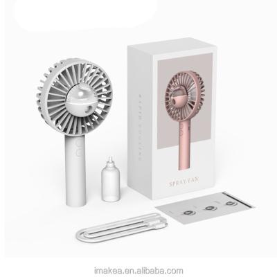 China Spray Mini Fan Mini USB Rechargeable Hand Held Refilling Handheld Fan or Battery Mini Eltric Hand Spray Fan for sale