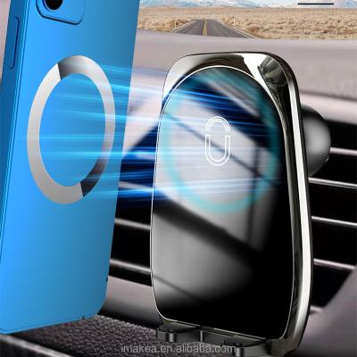 China Hot Selling Amazon Free Sample Mobile Phone Quite Car Wireless Magnetic Car Charger Phone Holder Wireless Charger for sale