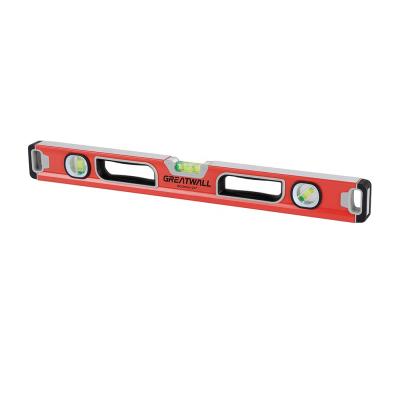 China Heavy Duty Aluminum Alloy+ Rubber+magnet High Accuracy Level With Strong Magnets Aluminum Spirit Level for sale