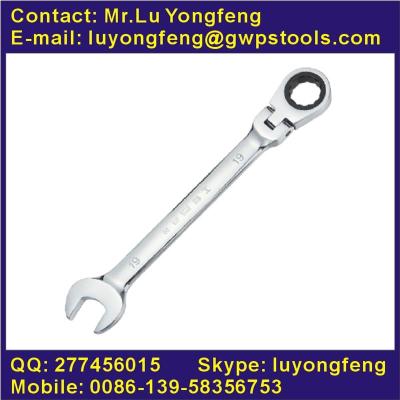 China ALLOY Hinged Socket Ratchet Combination Wrench for sale