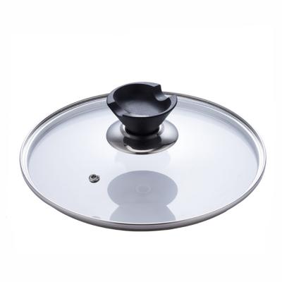 China Sustainable High Quality Clear Dome G Type Universal Tempered Glass Pot Lid For Cookware Cooking Pot for sale