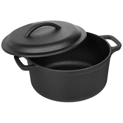 China General Use For Gas And Induction Cooker China Manufacturer Durable Preservative Multifunction Cast Round Nonstick No Coating Soup Stock Pot for sale