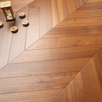 China Modern IN STOCK! AB Grade Burmese Herringbone Teak Engineered Wood Flooring 15x92x510mm 1.2mm Veneer for sale