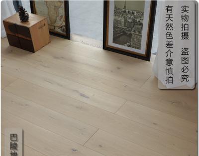 China Three Layer Modern 3 Layer Oak Engineered Wood Flooring 15x190x1900mm Click Sawed Joint 3mm Top Layer Mark for sale