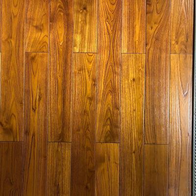 China Modern Solid Hardwood Grade AB Flat Surface Chinese Teak / Grasshopper Flooring Indoor Decoration for sale