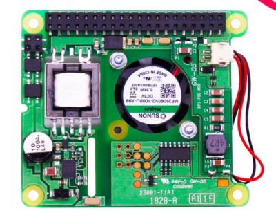 China Universal POE HAT Expansion Board With Fan Raspberry Pi 4B/3B+ Ethernet PoE HAT Cooling Power Supply Module for sale