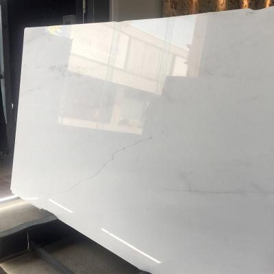 China Stone Wholesale Price Modern Natural Carrara White Marble Crystal White Marble Tile for sale