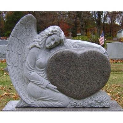 China Beautiful Durable Hot Sale Granite Monument Headstones Marble Headstone With Angel For Sale for sale