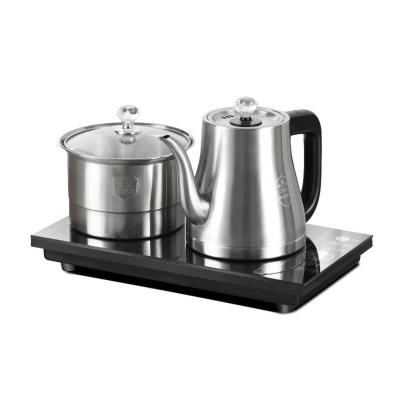 China Factory Direct Sales Excellent 360 Degree Rotating Mini Steel Electric Tea Kettle Base Set for sale