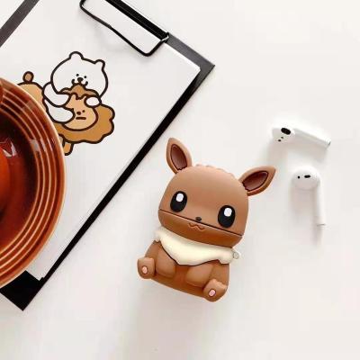 China Wholesale Cartoon Protective Earphone Silicone 3D Cartoon For Airpod Cases With Key Chain for sale