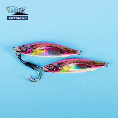 China 3D Printed Model Angler 3D Printed Model Ready To Ship 60mm/25g Light Effect Jig For Lure 3d Lure Metal Baitcasting Lures for sale