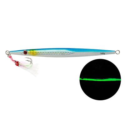 China Wholesale 300g Vivid Fish Action Angler Lure Saltwater Good Quality Swimming Fast Baiting Diamond Bait Fishing Lure With Strong for sale