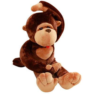 China Custom Cute Stuffed Soft Doll Eco-Friendly Toy Monkey Doll Valentine's Day Design Monkey Plush Animal Toy Monkey Doll for sale