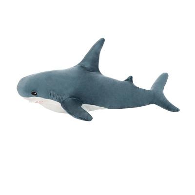 China Cute Large Shark Plush Pillow Soft Animal Toy Eco-Friendly Plush Material And Stuffed Shark Stuffed Toys For Kid for sale