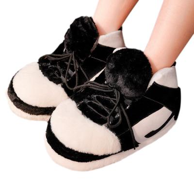 China AJ fashion trend women shoes unisex wholesale plush yeezy sneaker slippers for sale