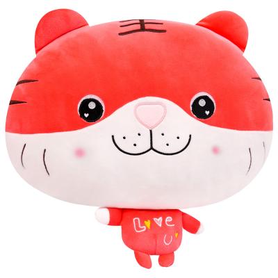 China Wholesale Custom Logo Cute Tiger Doll Plush Toy Eco-friendly Material for sale