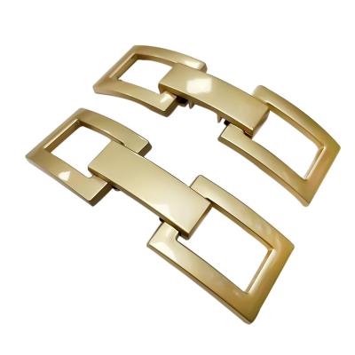 China Shoe Buckle Shoe Buckle Part Metal Lady's Polish Shoes Buckles Decoration Chain Lefu Shoe Accessories for sale