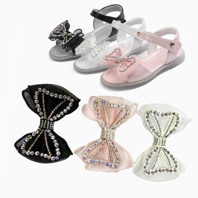 China Exquisite Handmade Shoe Clips Shoe Charm Flower DIY Flower Rhinestone Metal Shoe Clips Chiffon Bow Student Leather Shoes Charms Wedding Accessories 'Alice for sale