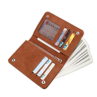 China Waterproof Custom Leather Wallet Men's Minimalist Multifunctional ID Wallet for sale