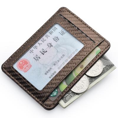 China New Waterproof Commercial Bank Mini Card Holder Pocket Carbon Fiber Wallet Card Bag Waterproof Ultrathin Custom for sale