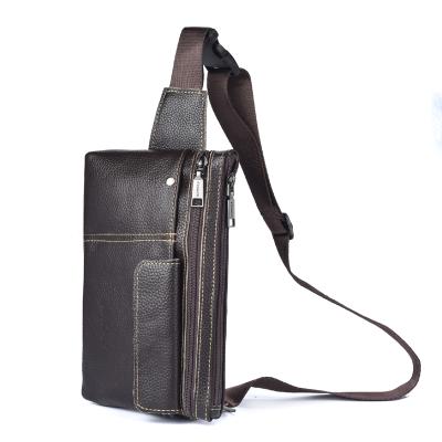 China 2021 DEABOLAR Water Resistant Fashion Mens Messenger Bags Cow Leather Business Casual Sling Cross Body Man Shoulder Bags for sale