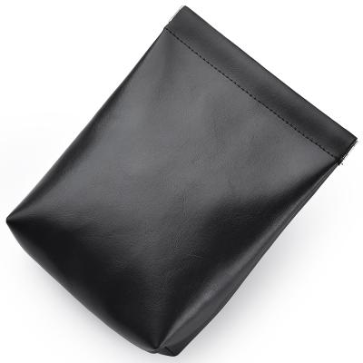 China European and American fashion soft leather mouth spring pouch new PU ladies lipstick makeup bag self-closing bag for sale