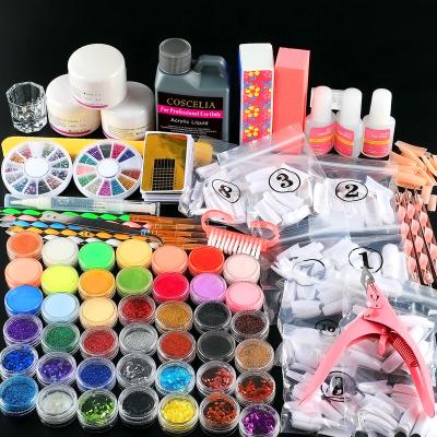 China Excellent Nail Art Effect COSCELIA Acrylic Powders and Liquid Nail Kit Acrylic Beauty MSDS 8g Nail Art Kit for sale