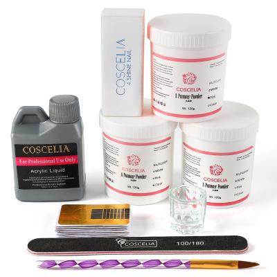 China COSCELIA Popular Professional Acrylic Nail Liquid Monomer Acrylic Kit Complete Nail Kit for sale