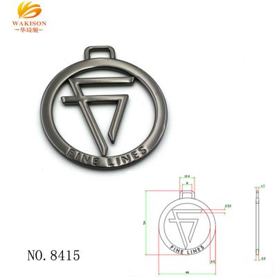 China Eco - Friendly / Durable Metal Accessories 2021 New Products Custom Metal Logo Handmade Tag for sale