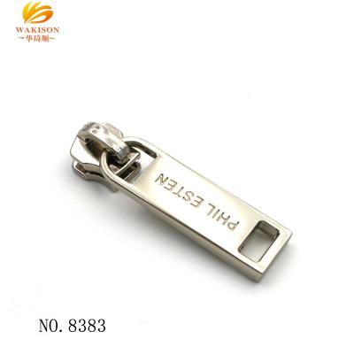 China Nickel Free Metal Zipper Hardware Custom High End Zipper Puller Tag for sale