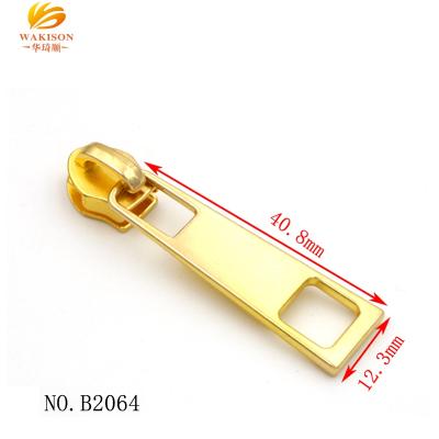 China Custom Brand Eco-Friendly/Durable Logo Zipper Puller For Bag Zipper Puller Garment Metal Zipper Puller Slider for sale