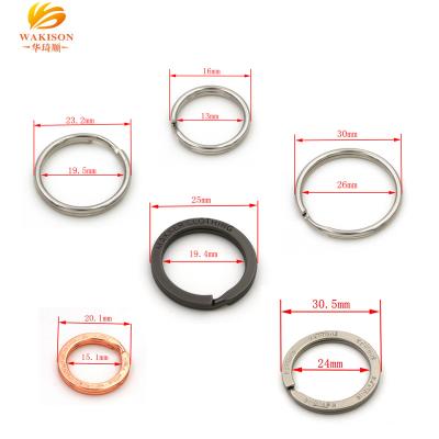 China Eco - Friendly / Durable Custom Logo Wire And Stainless Steel Flat Head Split Ring for sale