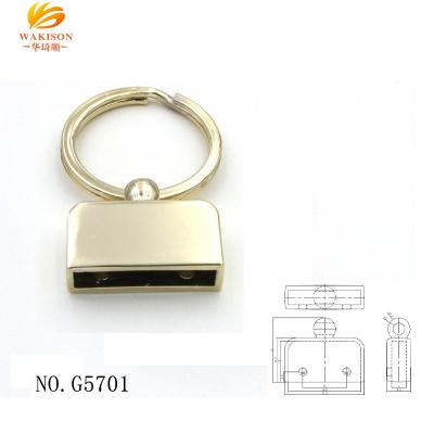 China Eco-friendly / Durable Zinc Alloy Custom Shaped Metal Holder Key Ring Key Chain With Laser Name for sale