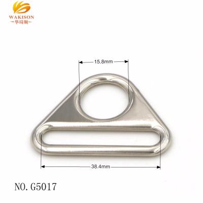 China Anti-corrosion Custom Metal Buckle Shape Triangle Strap Slier Strap Buckle For Bags for sale