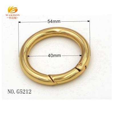 China Spring Ring Clasp Gate O Ring Openable Ring Eco-friendly / Durable 40mm For Belt Strap Accessories for sale